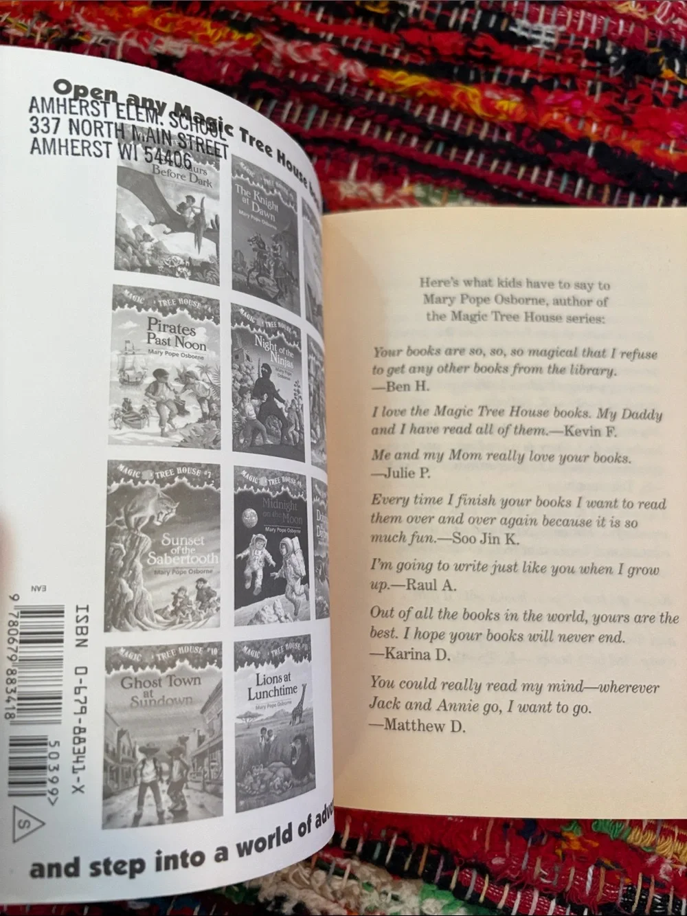 Polar bears past bedtime magic tree house book